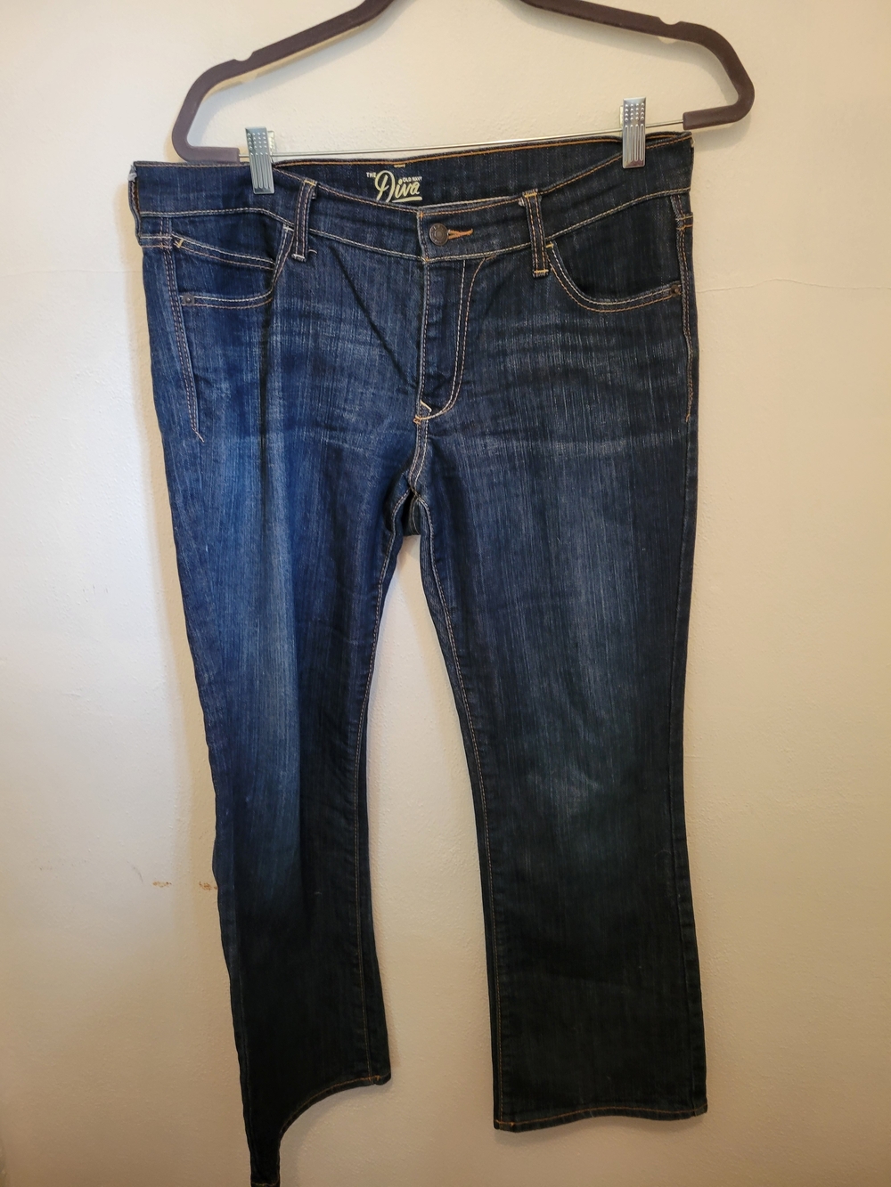 Old Navy "The Diva" Dark Blue Bootcut Jeans